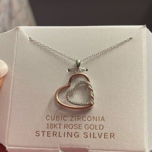Rose Gold and Silver Necklace